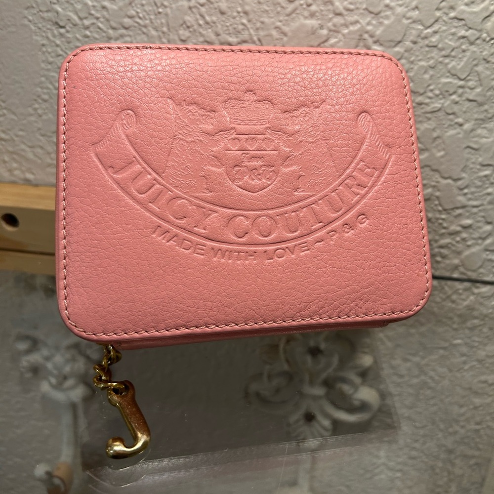 Vintage Juicy Couture Leather Jewelry Travel Case
